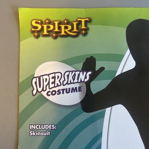 Spirit Halloween BLACK SKINSUIT Skin Suit Child Size X-Large - Picture 2 of 6